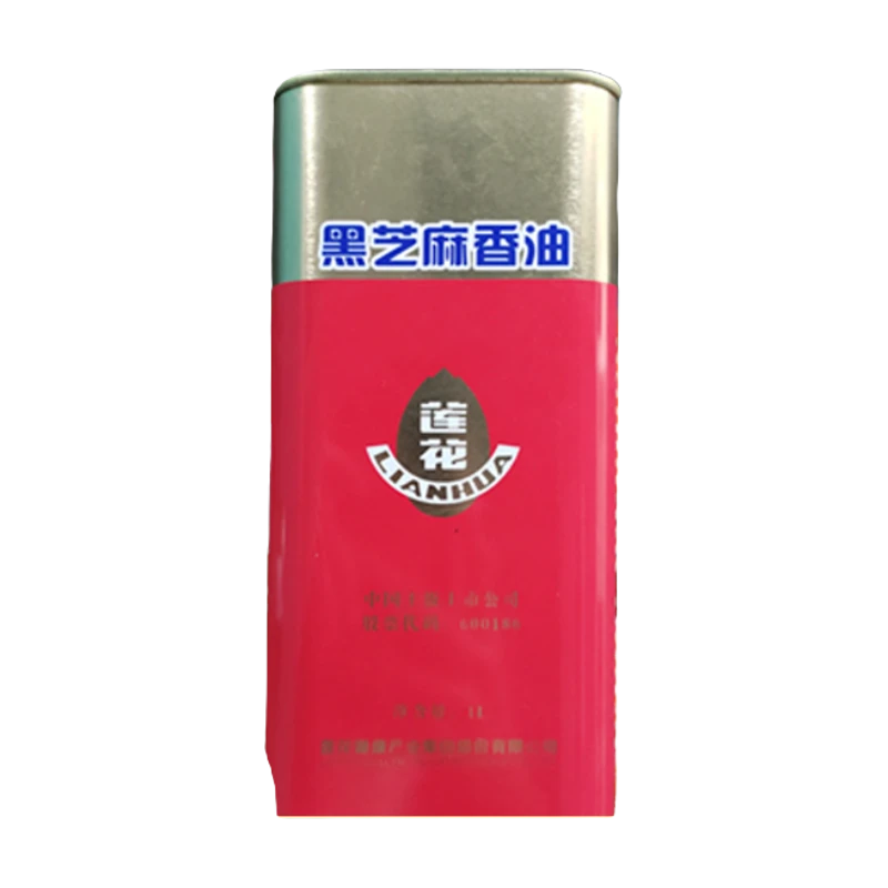 莲花黑芝麻油1000ml高端压榨小磨香油食用工艺黑芝麻香油健康品质