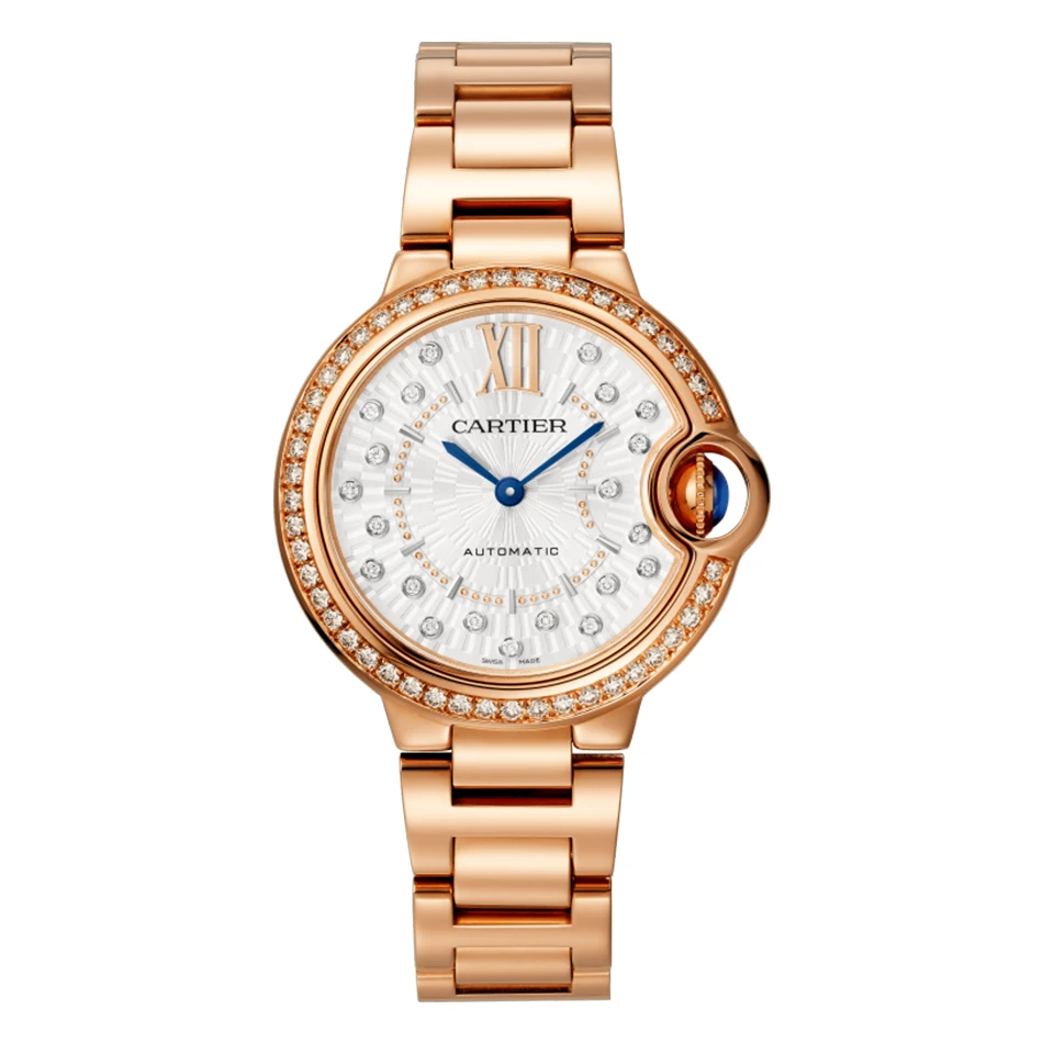 99新 Cartier/卡地亚 蓝气球WJBB0082原钻玫瑰金33mm机械23年全套