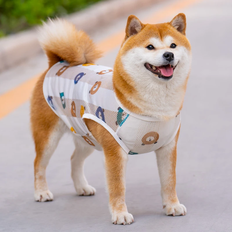 宠物清凉舒适春秋夏天薄款柯基柴犬雪纳瑞中型小型犬法斗夏季背心
