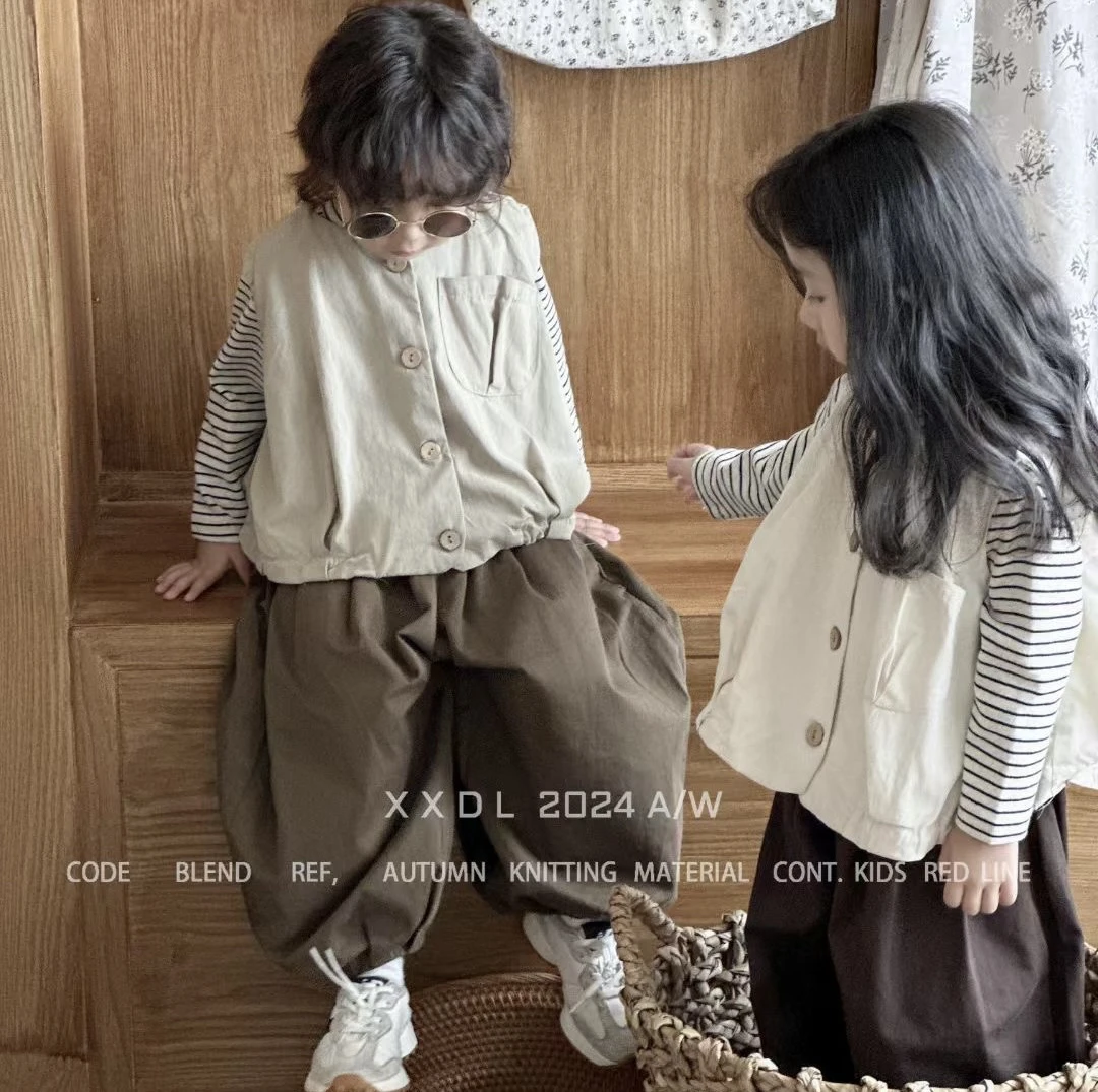 2024秋（69.9-99.9）儿童童装开衫针织休闲小童韩版衬衫洋气复古