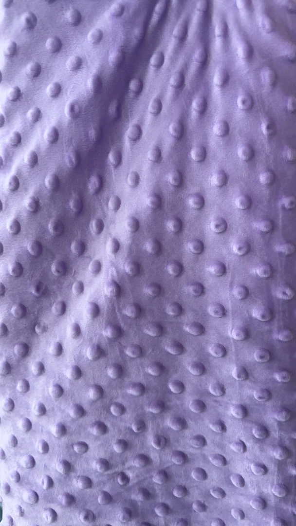 紫色黄色豆豆绒布头安抚感亲肤舒服2.1米x2.4米