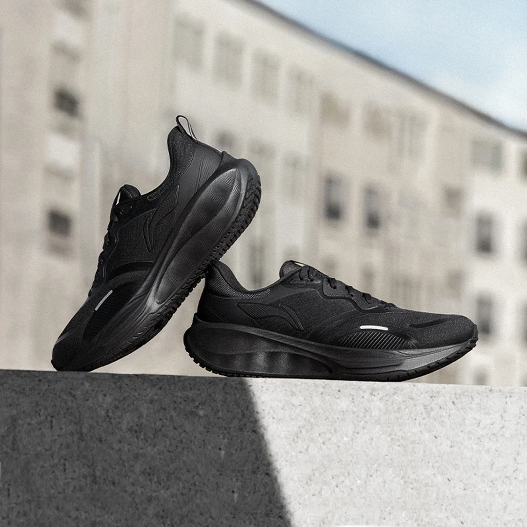 【吾适lite 2.0 防护版】李宁慢跑鞋女反光运动鞋防泼水休闲ARSU076