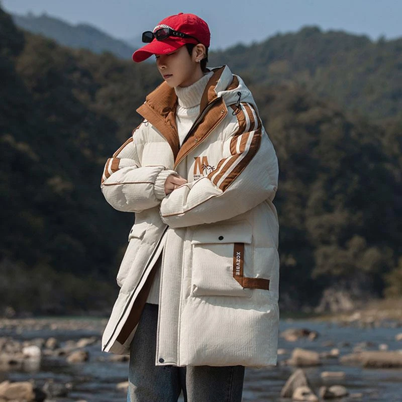 中长款棉衣男冬季2025新款羽绒棉服男士外套加厚青少年保暖棉袄子