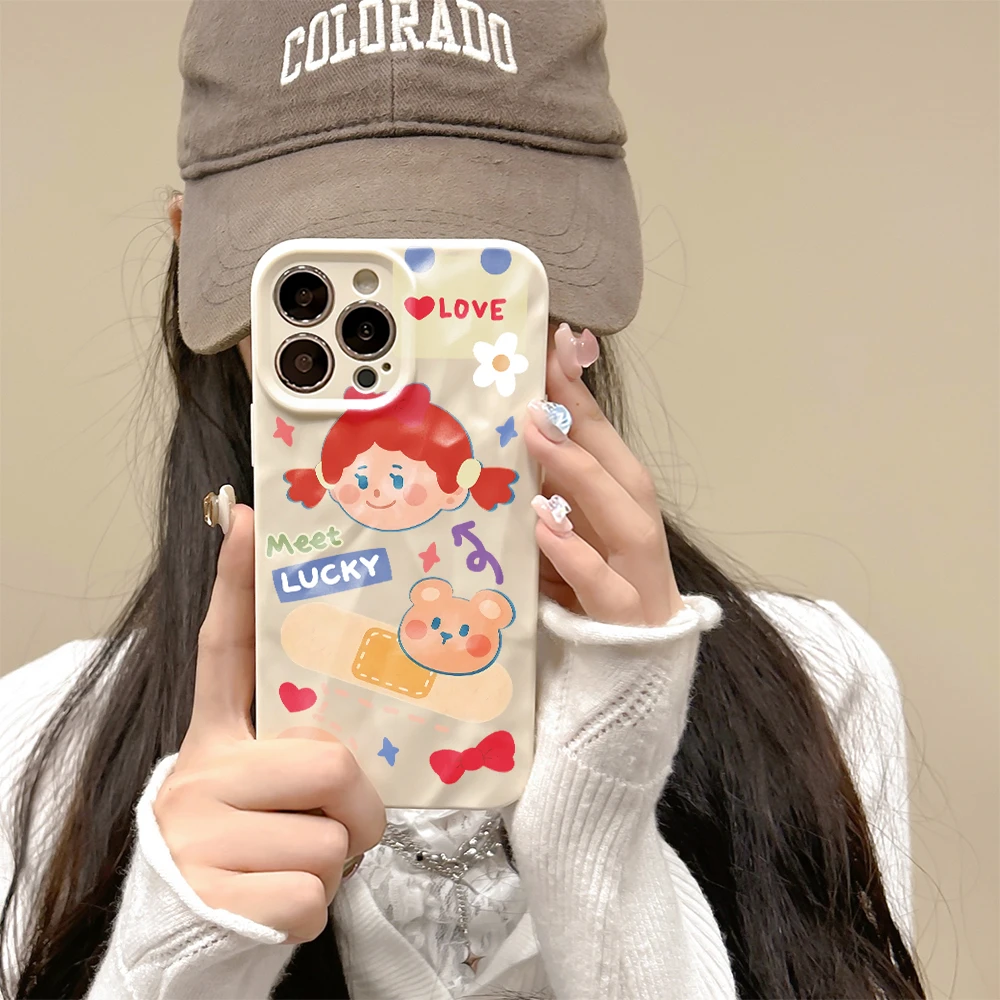 小女孩适用iPhone苹果xs手机壳A1864高级感12/xsmax/xr高端卡通潮