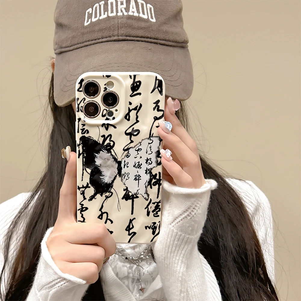 古风蝴蝶LI适用iPhone苹果xsmax手机壳15/12pro/8高级感A1864简约