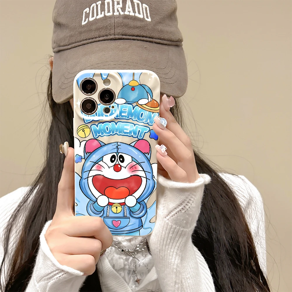 卫衣叮当猫LY适用iPhone苹果13pro手机壳A1864高端15/12pro/xr潮