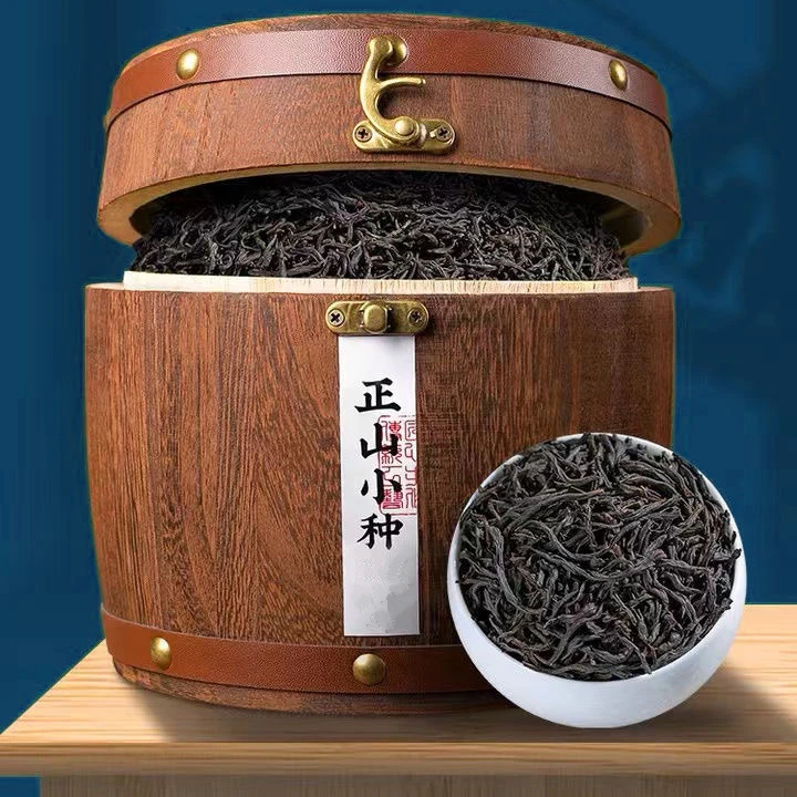 2025新茶正山小种红茶叶浓香红茶耐泡型小种散装木罐装500g