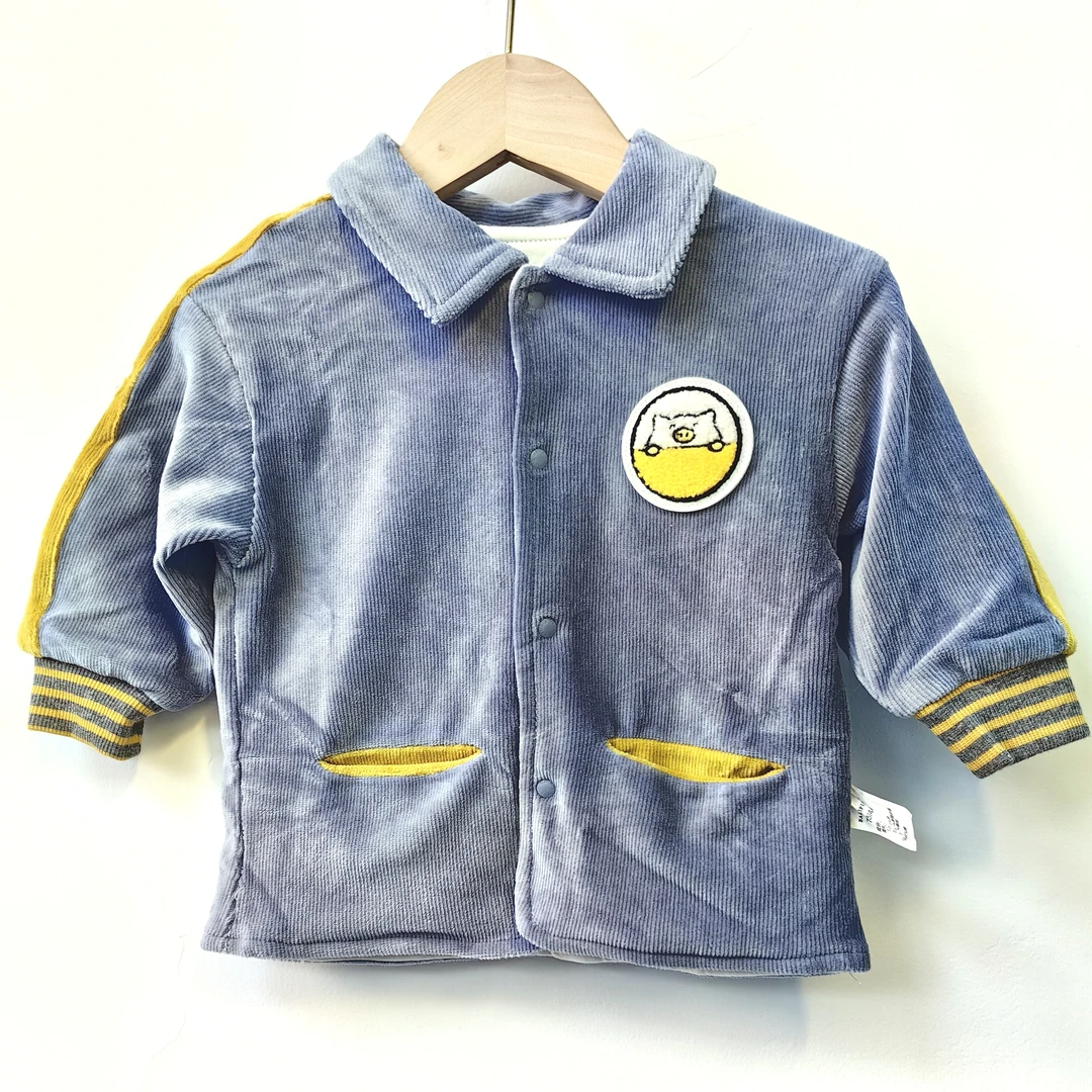 【小猪撤柜-灯芯绒外套】儿童春秋款外套男童休闲外套双层开衫外套