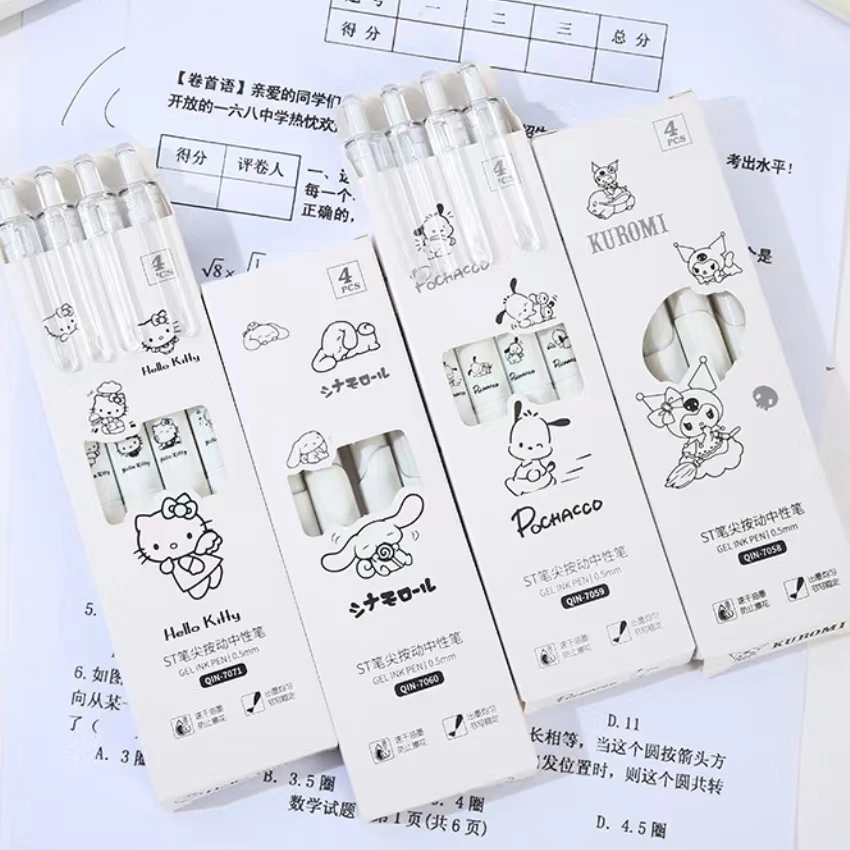 按动中性笔三角形中学答题书写快乐按动中性笔速干三角形中学笔尖