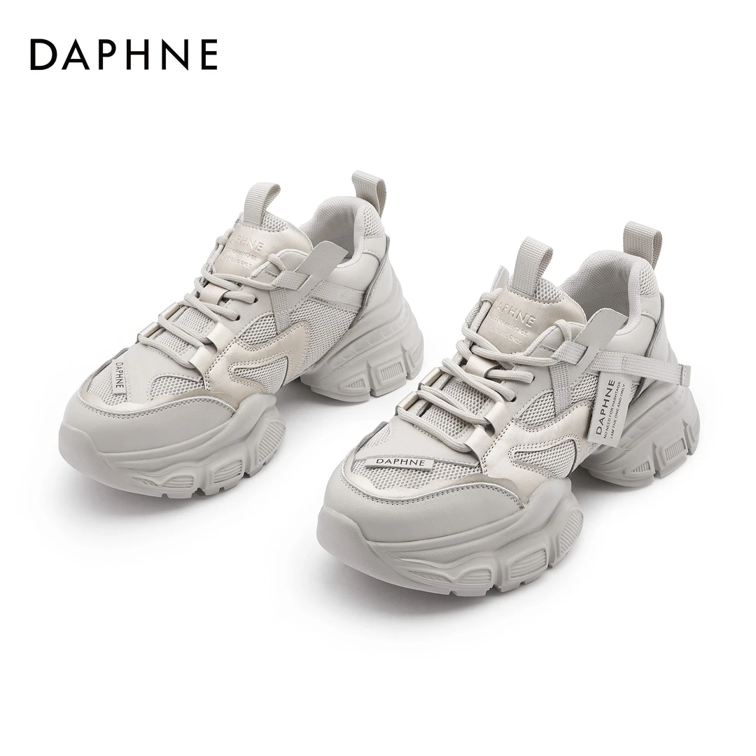 Daphne/达芙妮时尚网红爆款运动鞋新款秋潮流女鞋厚底增高老爹鞋