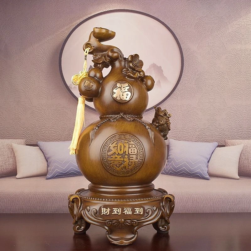 财到福到招财葫芦摆件工艺品新中式客厅办公室