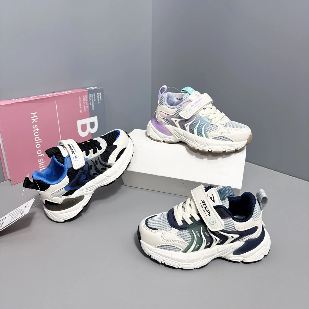 双网运动鞋27-42码男童防滑女童网面休闲鞋大童518