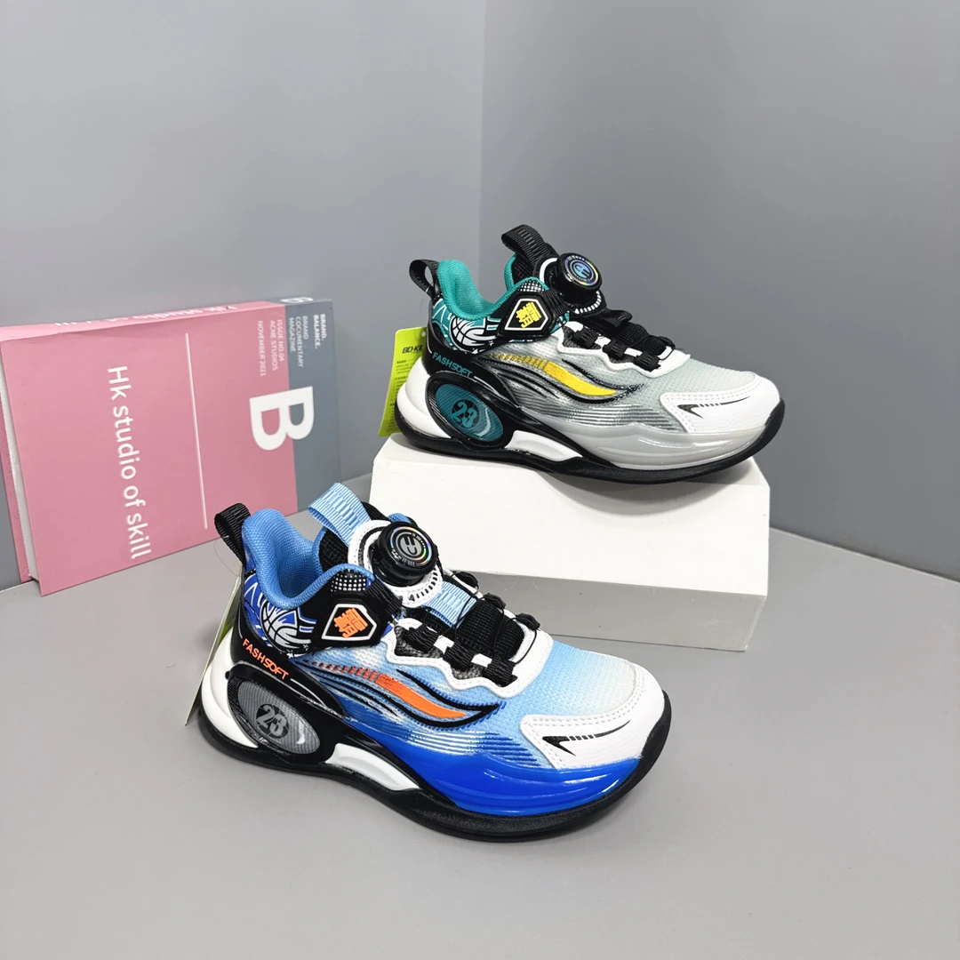 大厂双网篮球鞋32-37码软底男童运动鞋潮鞋休闲鞋   2521