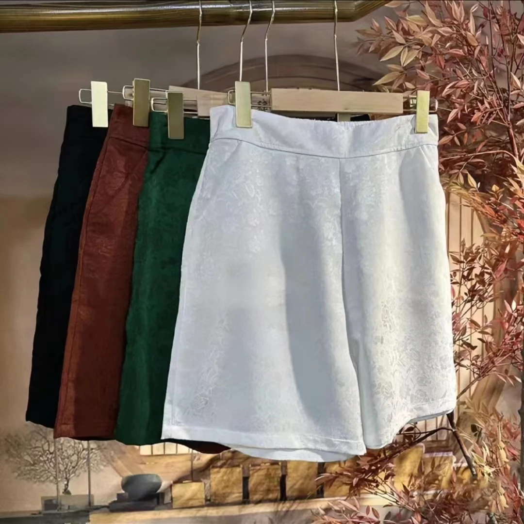 重磅提花时尚百搭短裤