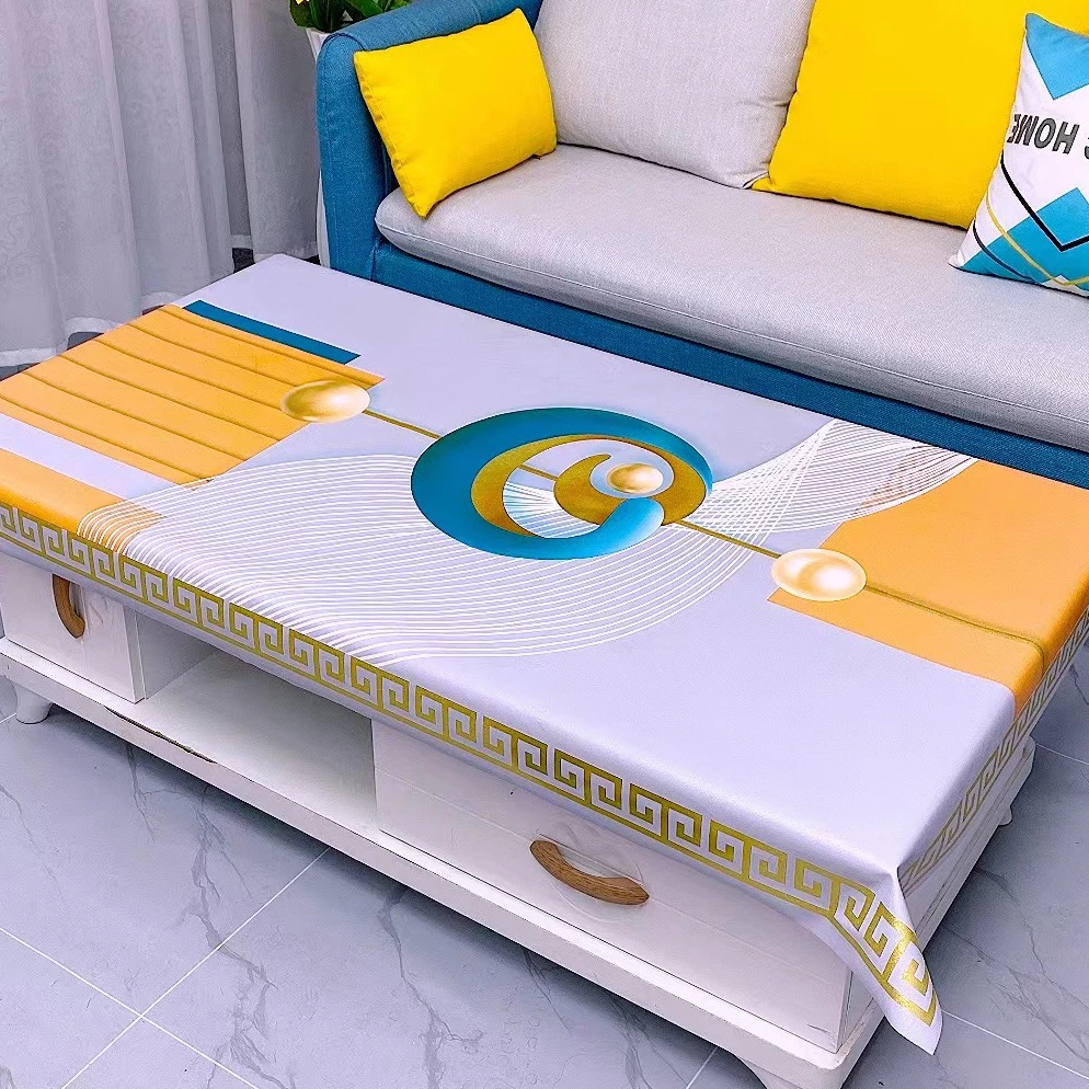 家用防水印花茶几桌布茶几布餐桌布防滑中式长方形桌布茶几桌垫