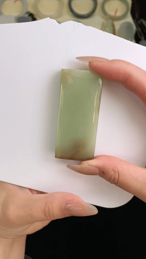 【闪购商品】和田玉颈饰未镶嵌无事牌带绳子