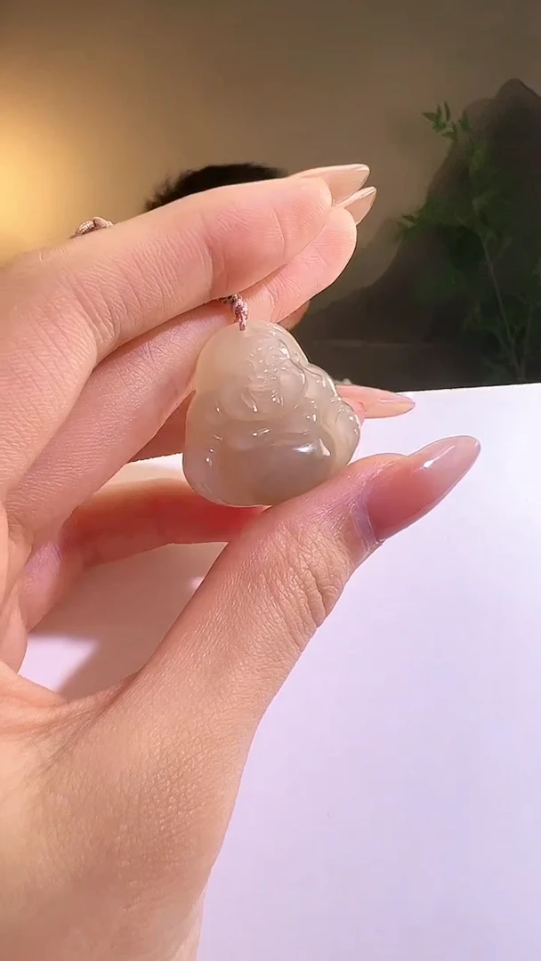 【闪购商品】和田玉颈饰未镶嵌佛公0090