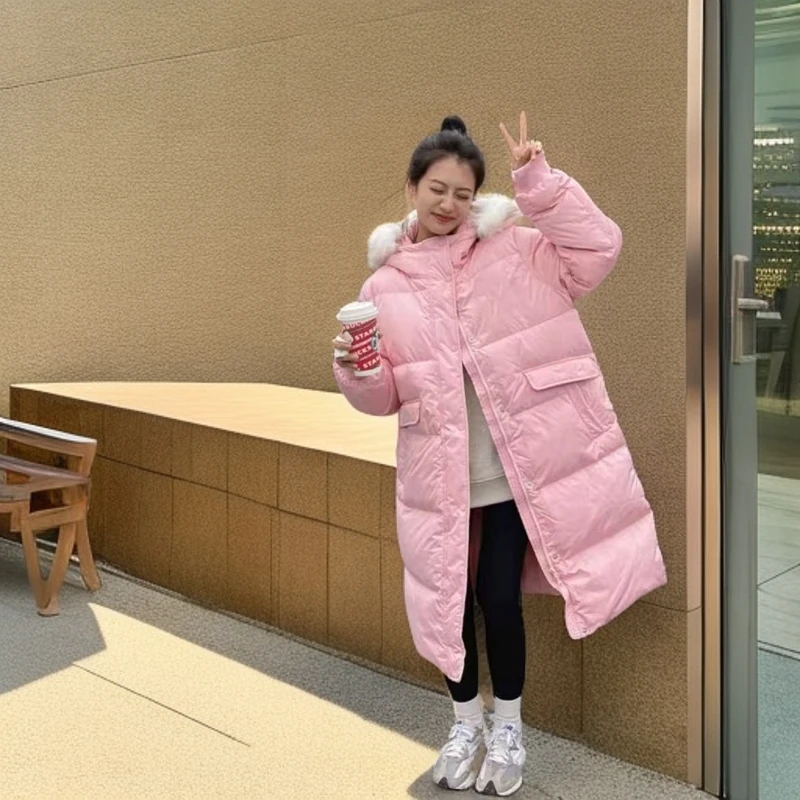 W023   SKQ男 女同款样品长款羽绒服福利（羽）