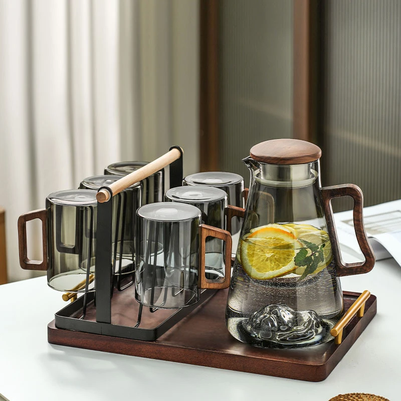 冷水壶耐高温轻奢高颜值套装家用凉水杯茶壶开水壶客厅新款玻璃