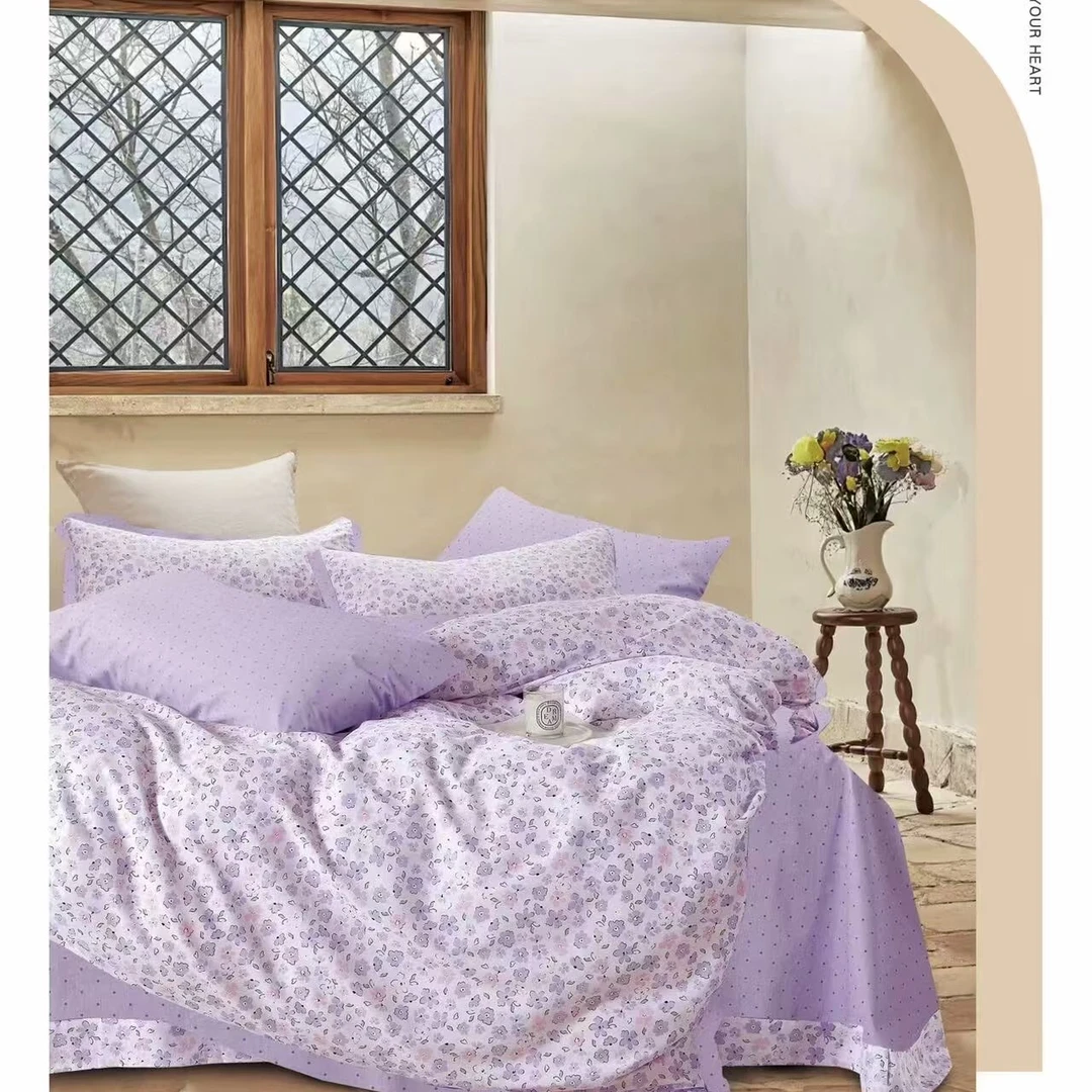 高密斜纹斜纹三件套印花