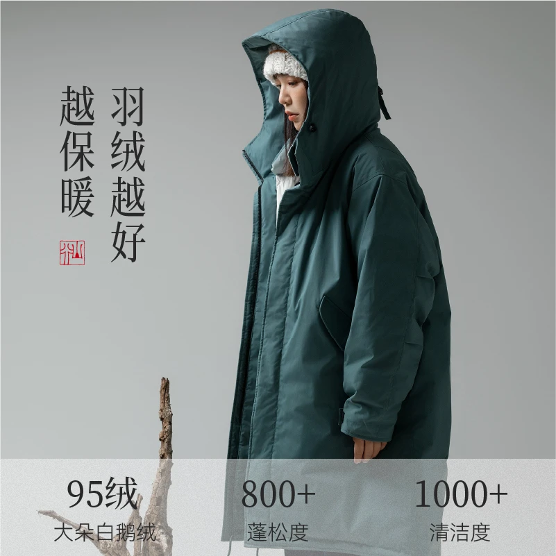 鹅绒登山羽绒服户外冬季加厚保暖派克情侣外套（1076）
