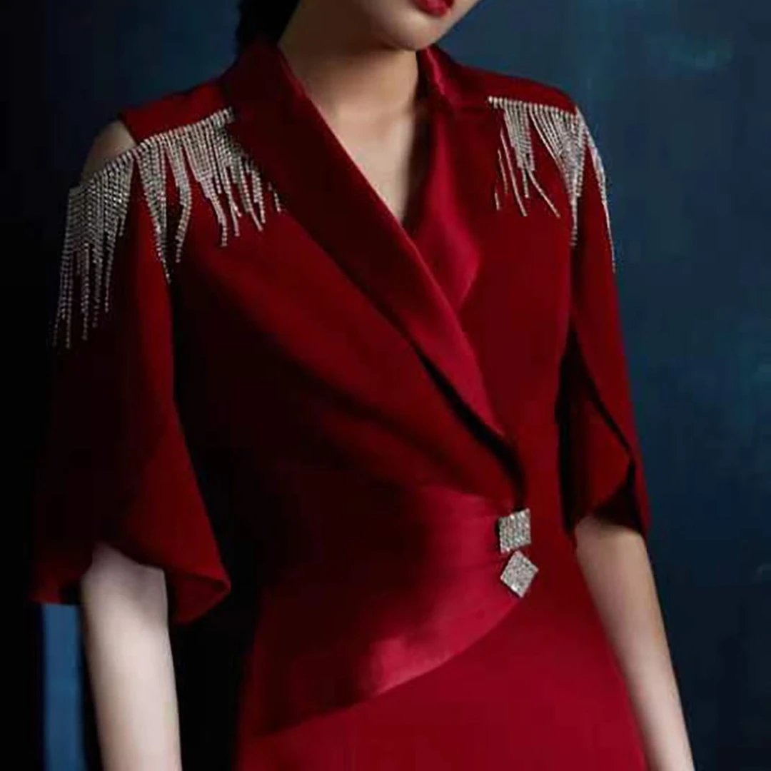 Z时尚结婚拉链轻奢常规婚庆喜婆婆妈妈系列连衣裙礼服气质2820