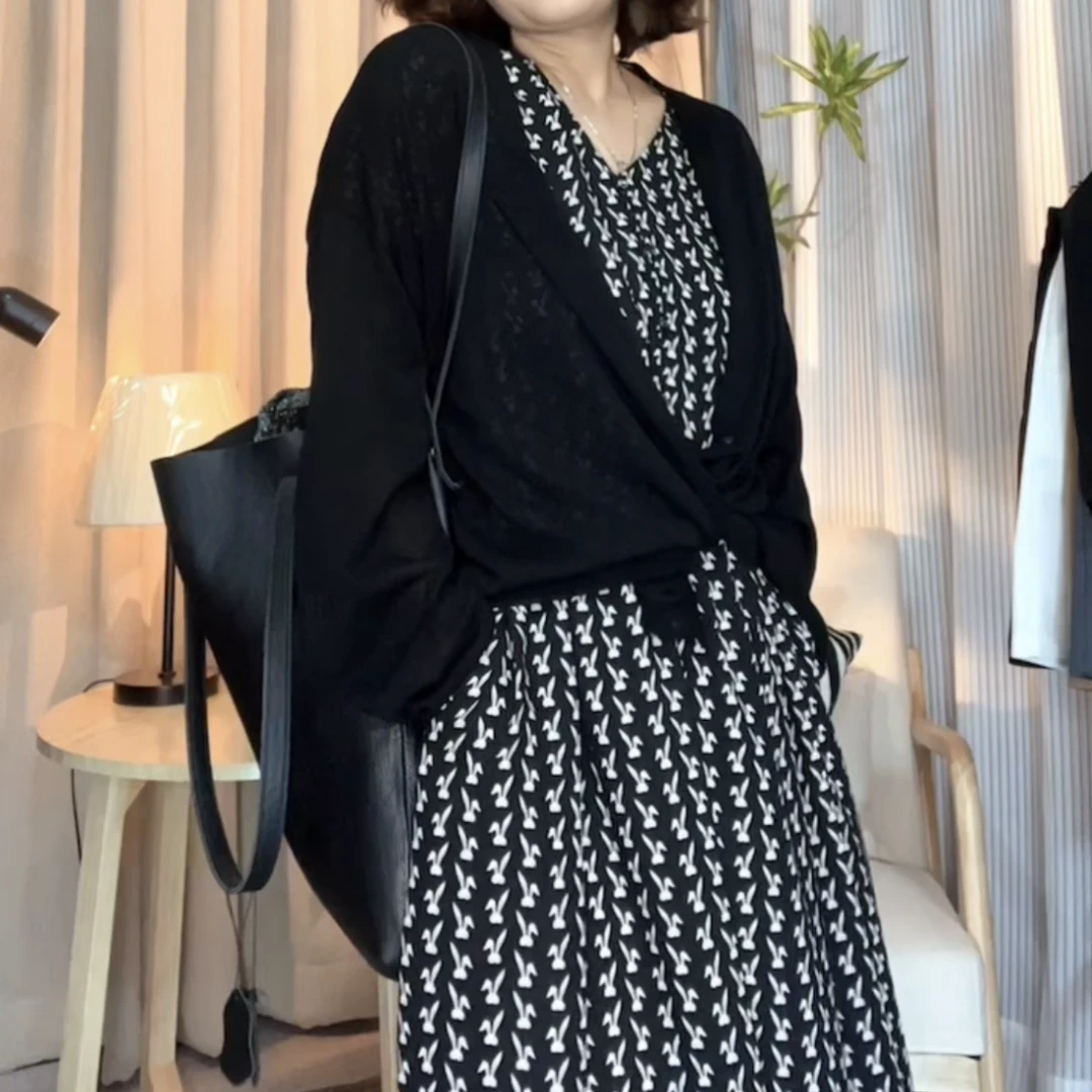 【燕子严选】高定轻奢气质显瘦连衣裙2313