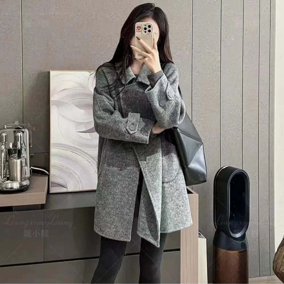 【燕子严选】斗篷A版中长款羊毛大衣