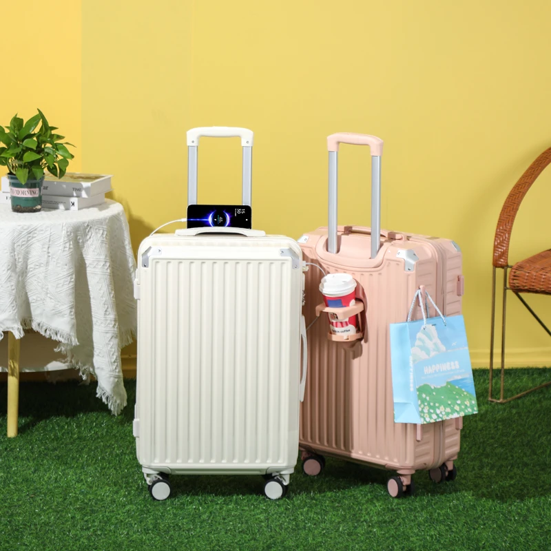 旅行箱高颜值密码箱男女学生行李箱防刮耐磨拉杆箱网红时尚小清新
