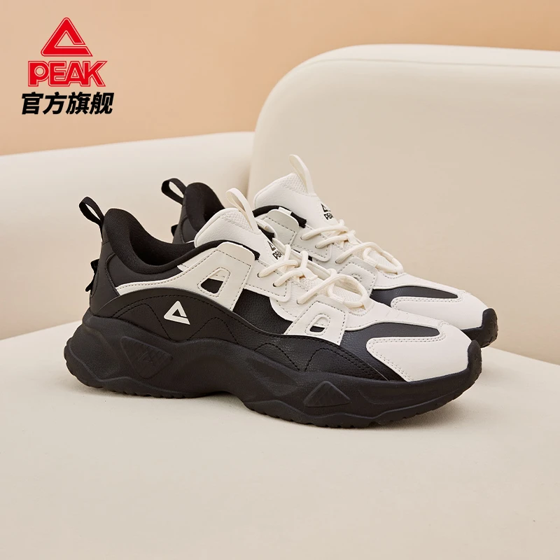 匹克秋冬季休闲鞋保暖革面2025新款情侣百搭厚底运动潮鞋DE340677