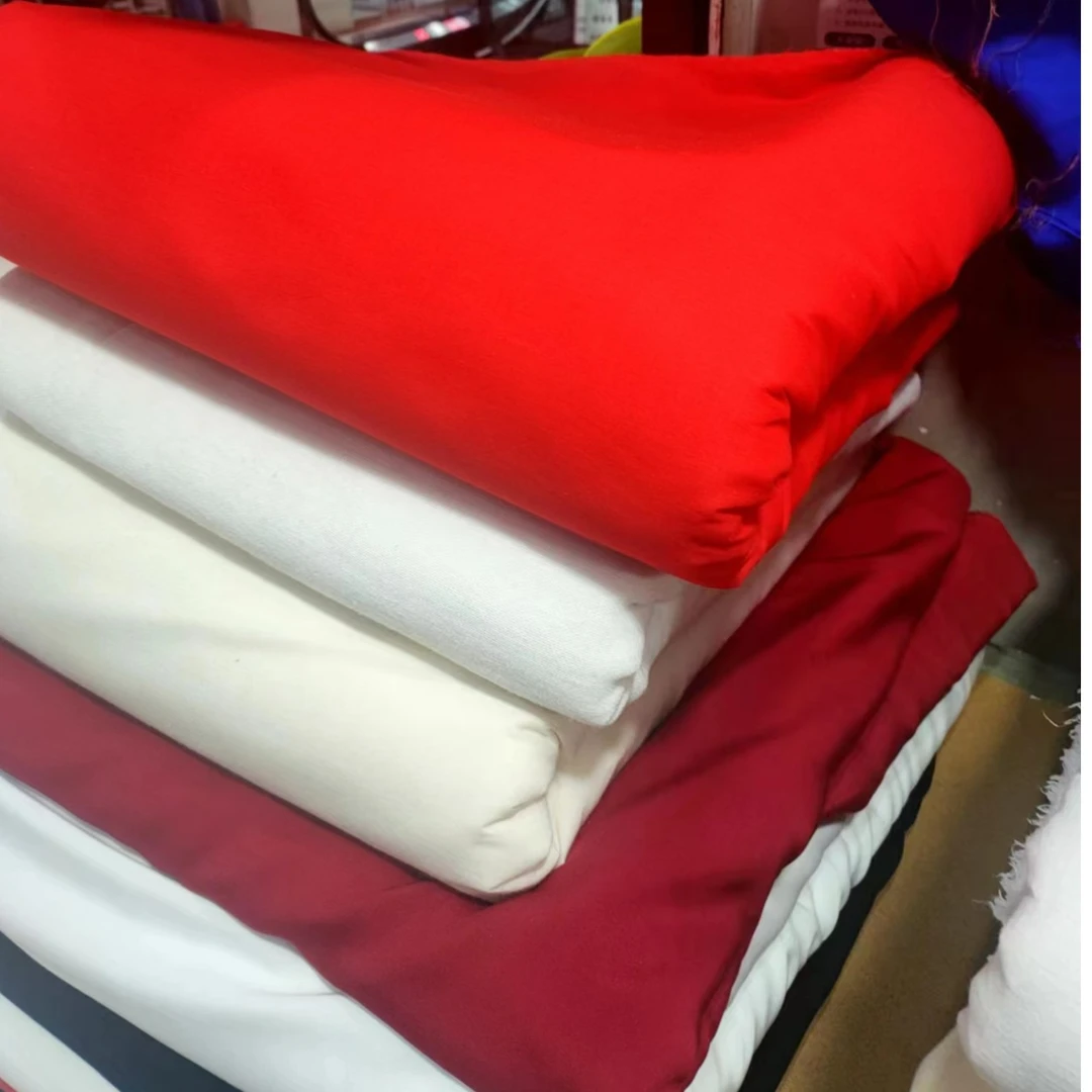 全棉本色白布红布纯色面料正常定制人工裁剪（3米包邮/新疆包邮）