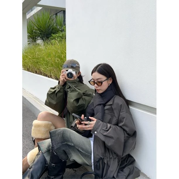 HELLOTANGO《一键酷感》小众设计工装风廓形宽松棉服84129-1