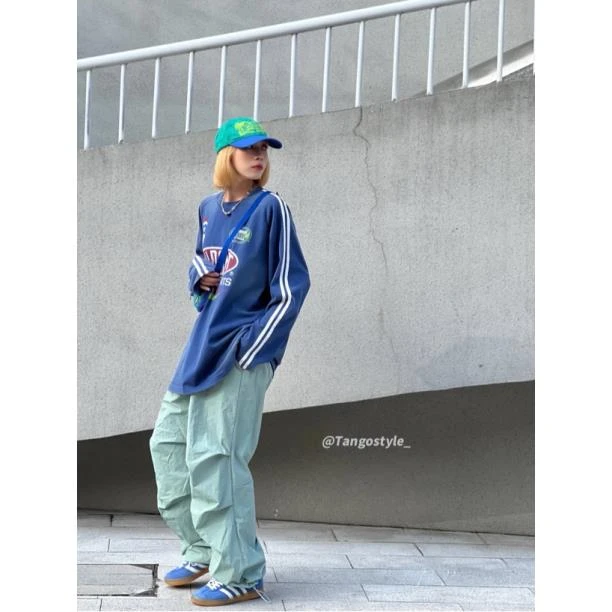 HELLOTANGO小众街头潮酷时尚休闲工装裤83605#