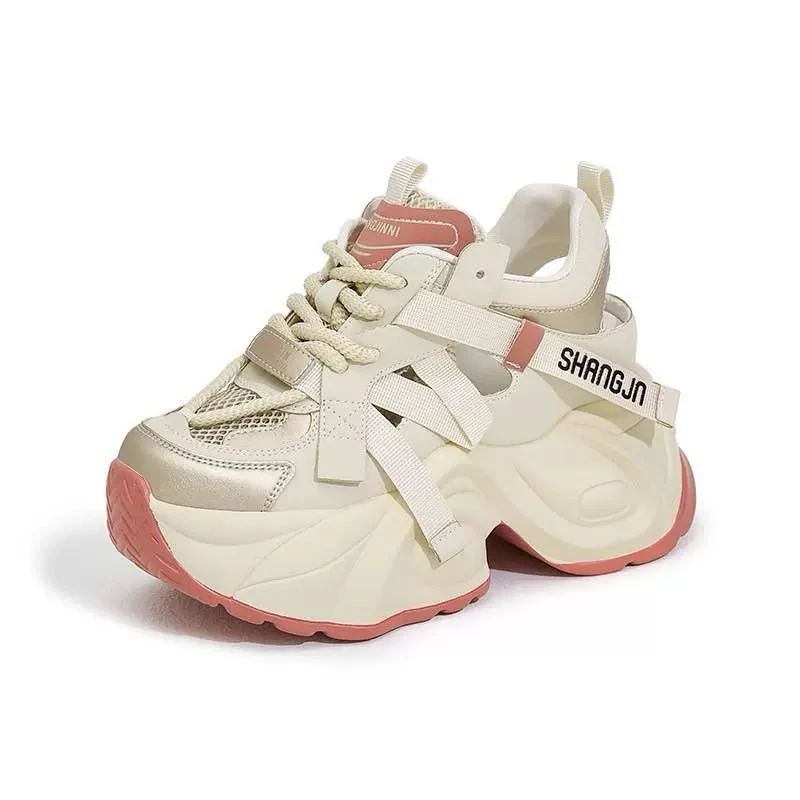 ZS-老爹鞋2024夏爆款百搭网面鞋厚底增高女鞋时尚