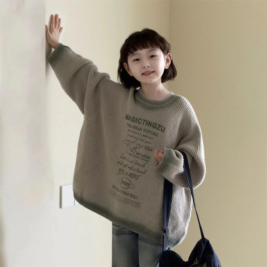 2024新款洋气男女童韩系针毛衣