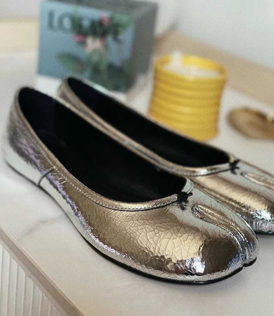 爆裂银分趾鞋马蹄鞋文艺甜心