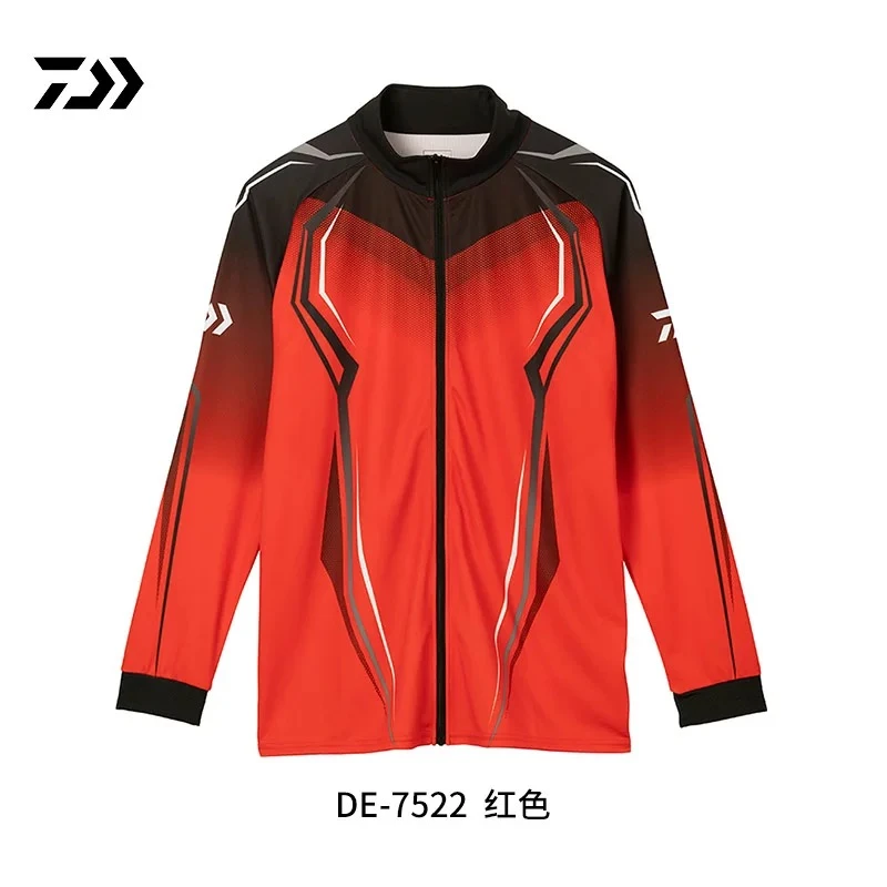 DAIWA/达亿瓦防晒衣DE-7522吸汗速干防紫外线透气冰感夏季钓鱼服