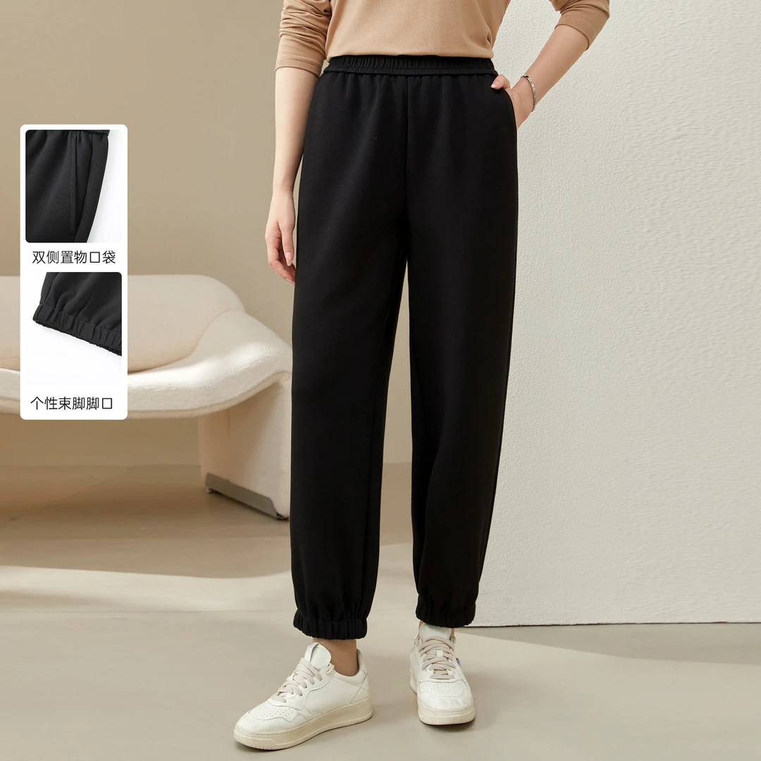 【休闲运动风裤子】纤莉秀大码女装秋季新款裤子QJ4310