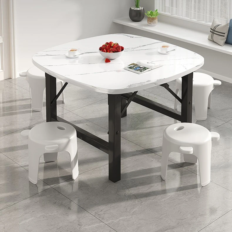 可折叠桌方圆桌餐桌出租屋宿舍饭桌小地桌简易摆摊桌户外长方桌子