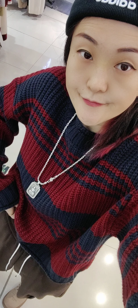 秋冬新款加厚圆领套头毛衣时尚休闲百搭长袖