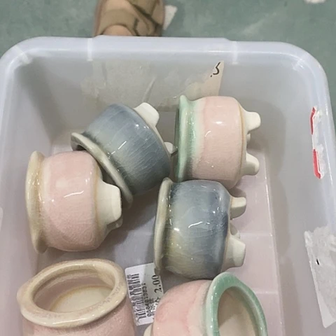 红陶20CM以下4个口不圆浮力