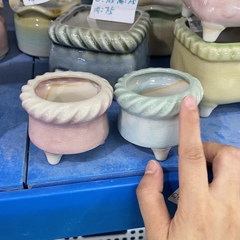 红陶20CM以下2个口不圆浮力