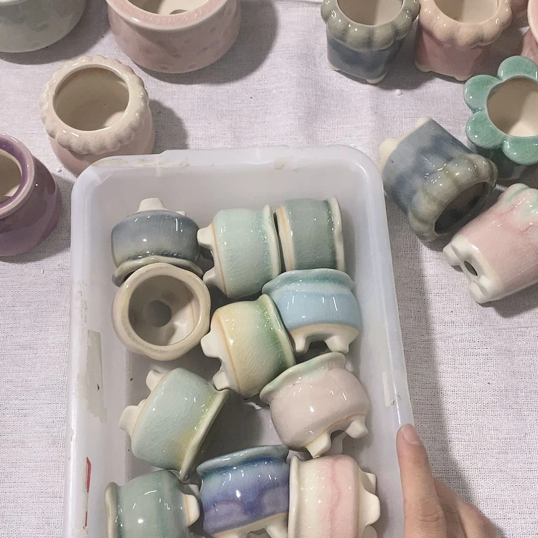 红陶20CM以下4个浮力口不圆浮力