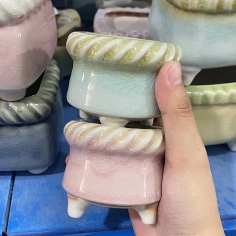 红陶20CM以下2个口不圆浮力