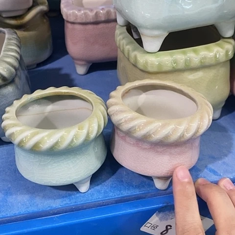 红陶20CM以下2个口不圆浮力