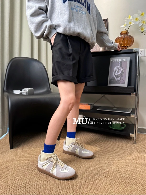 JIELA婕拉秋款升级版马吉拉德训鞋短款袜靴百搭款休闲短靴22285-1