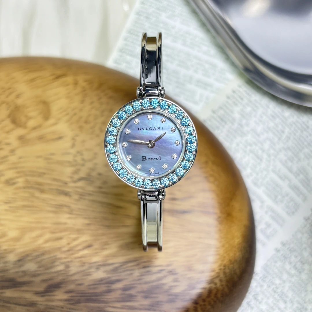 95新 BVLGARI/宝格丽 BZERO1/22.5mm/石英表/女表/手镯表/后镶钻