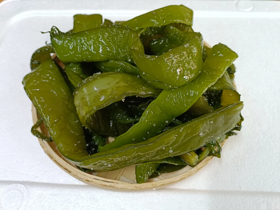 大连特产头茬裙带菜梗 海白菜 盐渍裙带菜嫩梗 净重4斤