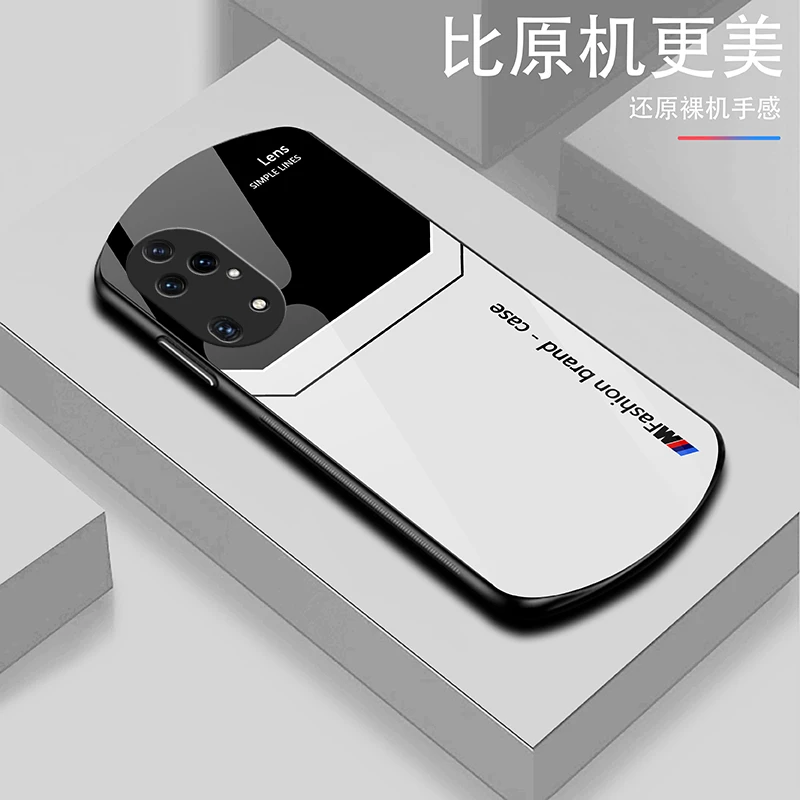 【适用华为P50Pro】LENS弧形玻璃简约高档商务超薄设计手机壳