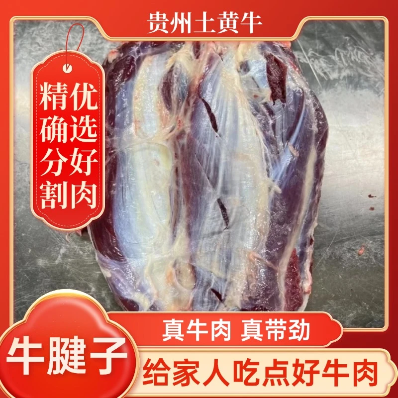 正宗散养饲养黄牛土黄牛新鲜现杀牛肉新鲜现杀现发牛腱子3斤5斤装
